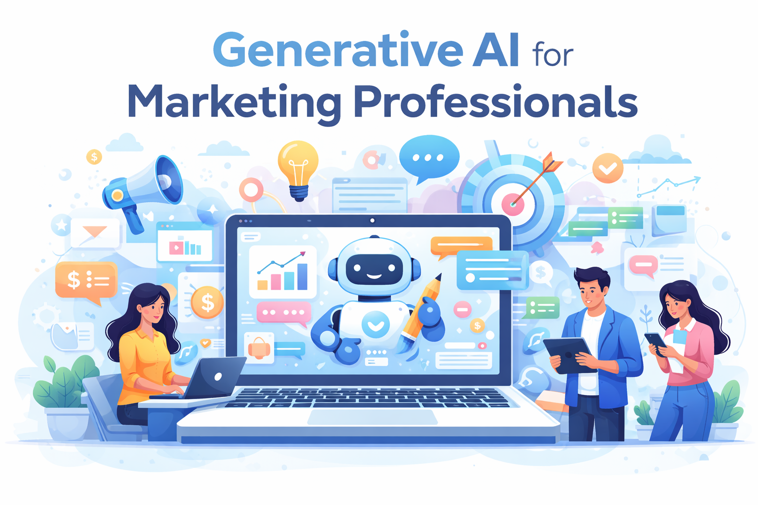 Generative AI for Marketing Professionals: Use Cases & AI Tools